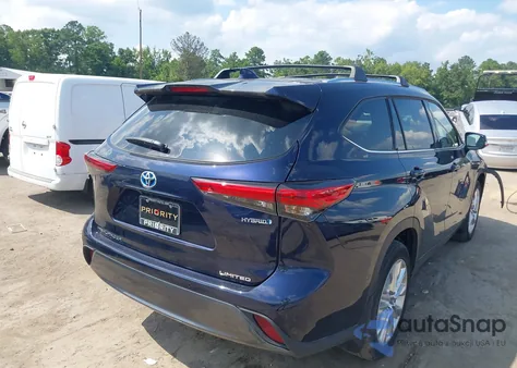 2022 Toyota Highlander Hybrid Limited from USA, damaged, VIN 5TDXBRCH6NS551858